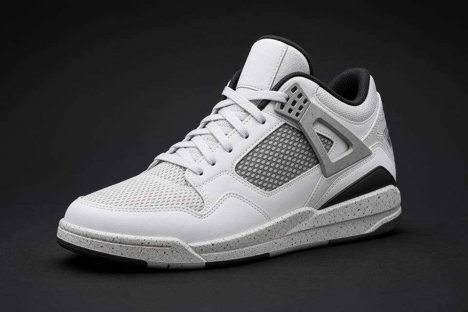 Air Jordan 4 White Cement